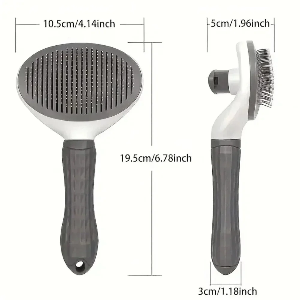 One-Click Hair Removal Grooming Brush